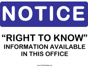 Notice Right to Know