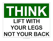 OSHA Lift With Legs