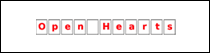 Open Hearts sign