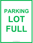 Parking Lot Full
