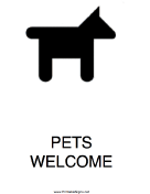 Pets Welcome