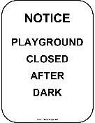 Playground Notice