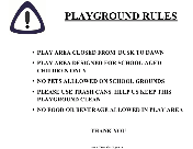Playground Use Rules