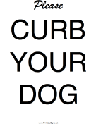 Please Curb Your Dog