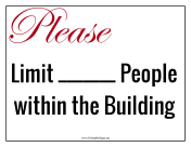 Please Limit People