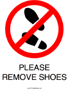 Please Remove Shoes