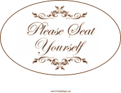 Please Seat Yourself