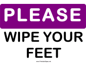 Please Wipe Your Feet