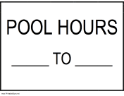 Pool Hours