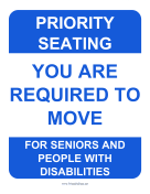 Priority Seating