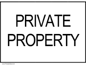Private Property