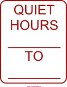 Quiet Hours