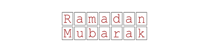 Ramadan Mubarak sign