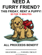 Rent a Puppy Fundraiser