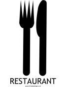 Restaurant with caption