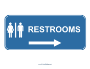 Restrooms Right