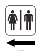 Restrooms to the Left