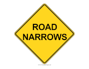 Road Narrows