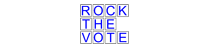 Rock The Vote sign