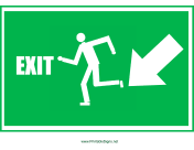Run Man Exit Down Left