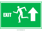 Run Man Exit Up Left