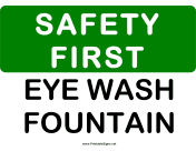 Safety Eye Wash