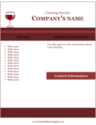 Sample Flyer For Catering