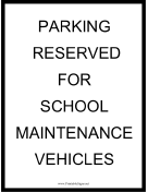 School Maintenance Vehicles