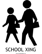School Xing with caption