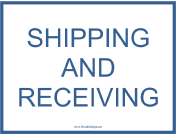 Shipping and Receiving