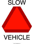 Slow Moving Vehicle
