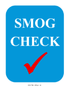 Smog Check sign