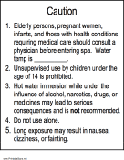Spa Caution