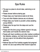 Spa Rules
