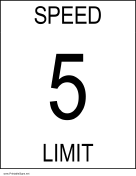 Speed Limit 5
