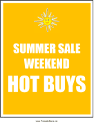 Summer Sale Weekend