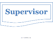 Supervisor