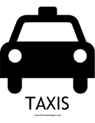 Taxis with caption