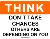 Think Dont Take Chances