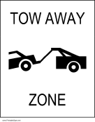 Tow Away Zone