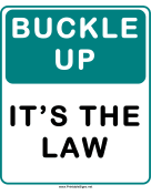 Buckle Up Its The Law