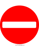 No Entry