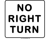 No Right Turn