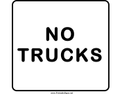 No Trucks