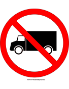 No Trucks Allowed