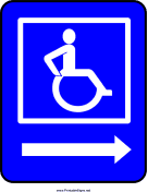 Wheelchair Arrow Right