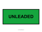Unleaded Fuel
