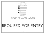 Vaccination Proof Required