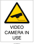 Video Camera In Use