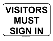 Visitor Sign In